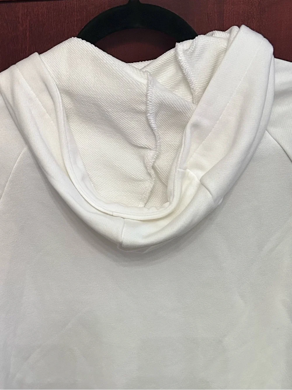 adidas White Hoodie with Neon Green Logo and Side Stripe